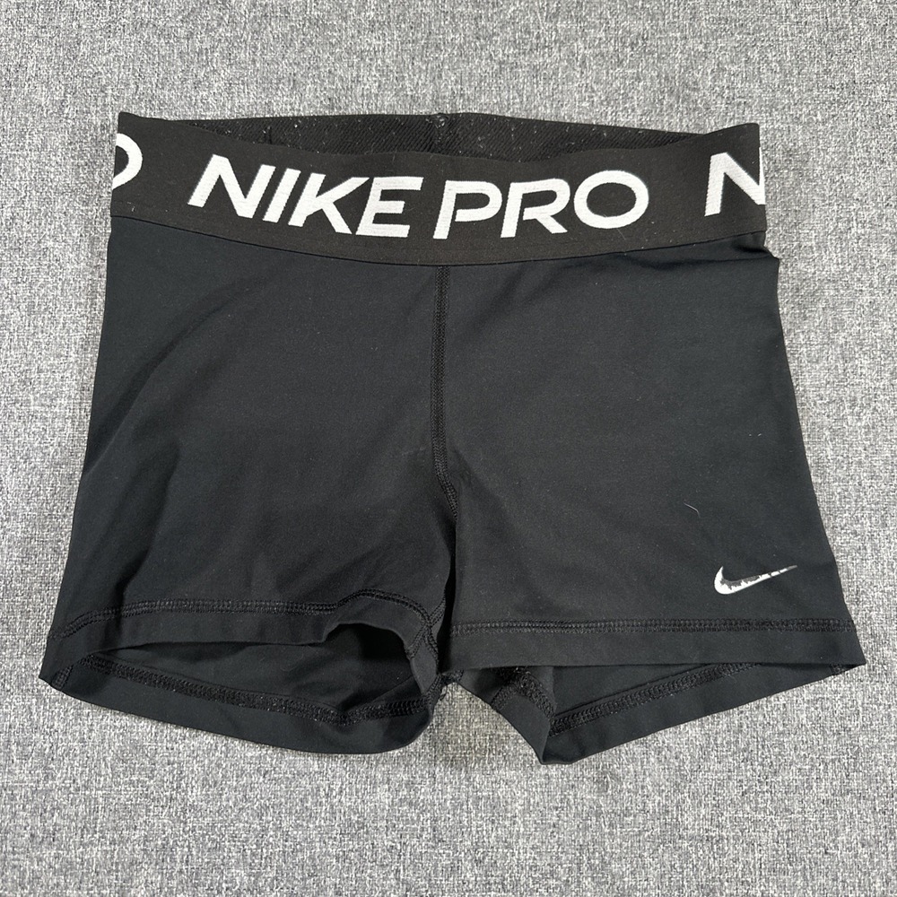 Nike Pro Womens Black Compression Shorts Size Small Athletic Training Dri Fit